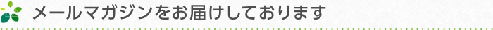 メールマガジンをお届けしております